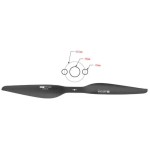 Tmotor-hélice de fibra de carbono para aviones teledirigidos, CW, CCW, P22 x 6,6, prop-2PCS/PAR, Uav